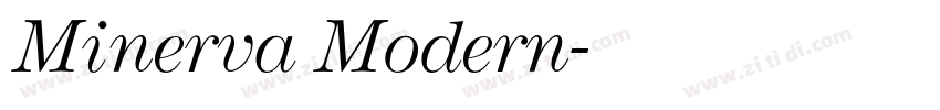 Minerva Modern字体转换